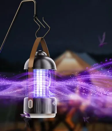 New Camping Light Mosquito Killer Flashlight 2025 Electric Shock Mosquito Repeller Indoor Outdoor Camping Lights
