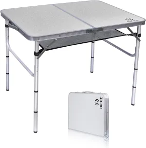 Nice C Camping Chairs, Oversized XL Padded Camping Chair (Two Green) Card Table, Folding Picnic Table, Small Table, Adjustable Height Folding Table