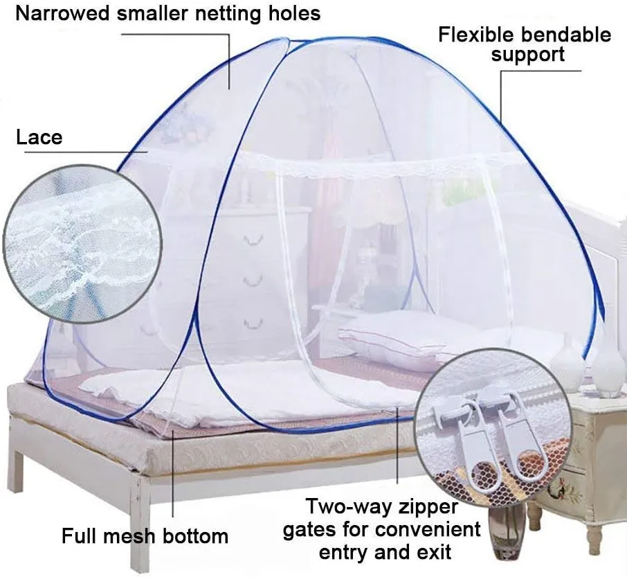 NICE PURCHASE New Portable Folding Mosquito Net Tent Freestand Bed 1 or 2 Openings (1.0m(75 by 38 inches LxW))