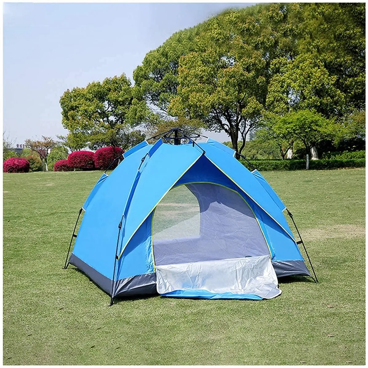NIEH 2-4 Person Camping Tent,with Moisture-Proof pad and Hammock Waterproof & Windproof Tent for Outdoor,Hiking,Camping,Mountaineering and Travel