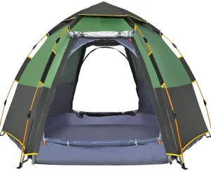 NIEH Automatic Opening Hexangular Hydraulic Tent - Ultra Large Waterproof Dome Tent- UV Protected Family Camping Tents