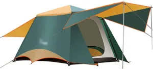 NIEH Tent 3-6 Persons Double Layer 2 Hall 1 Rooms Large Outdoor Family Party Tents Big Space Waterproof Camping Tent Outdoor