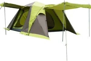 NIEH Tent Canopy 2-4 People UV Protection Waterproof Awning Camping Automatic Pop-up Tent, Garden/Camping/Fishing/Beach