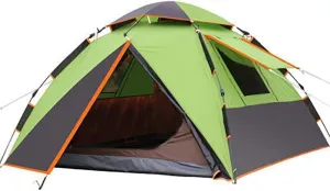NIEH Tent Canopy Bedroom 3-4 Person Dome Tent UV Protection Waterproof Automatic Pop-up Tent, Garden/Camping/Fishing/Beach