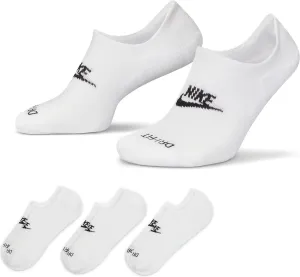 Nike Everyday Plus Cushioned Footie Socks White | Black Large
