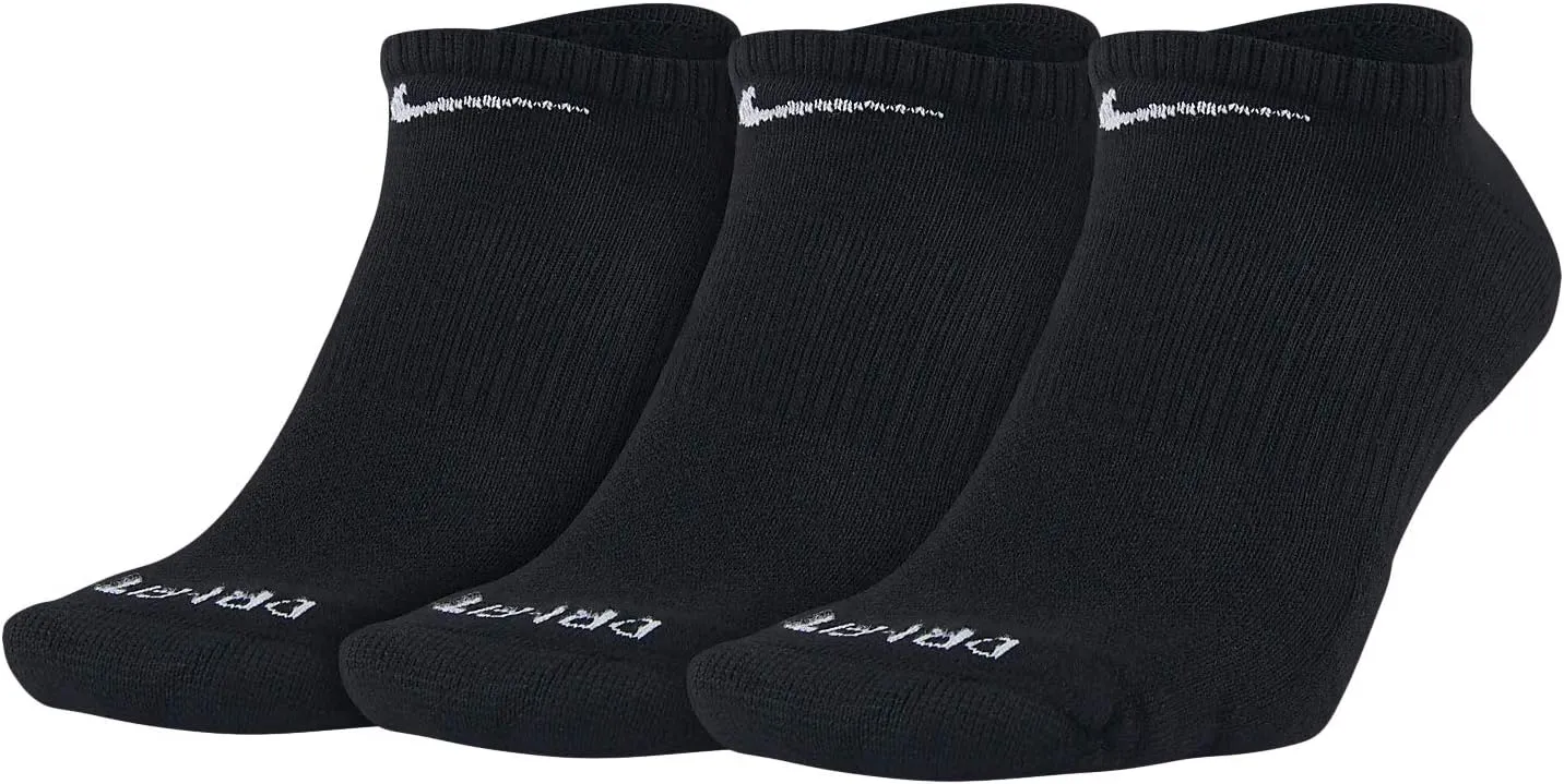 Nike Everyday Plus Cushioned Training No-Show Socks (3 Pair)