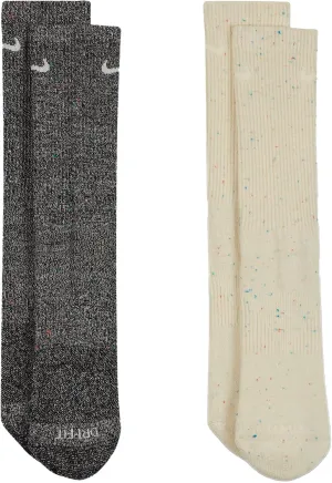 Nike Men`s Everyday Plus Cushioned Training Crew Socks 2 Pairs (Multi(DQ7699-902)/G, Large)