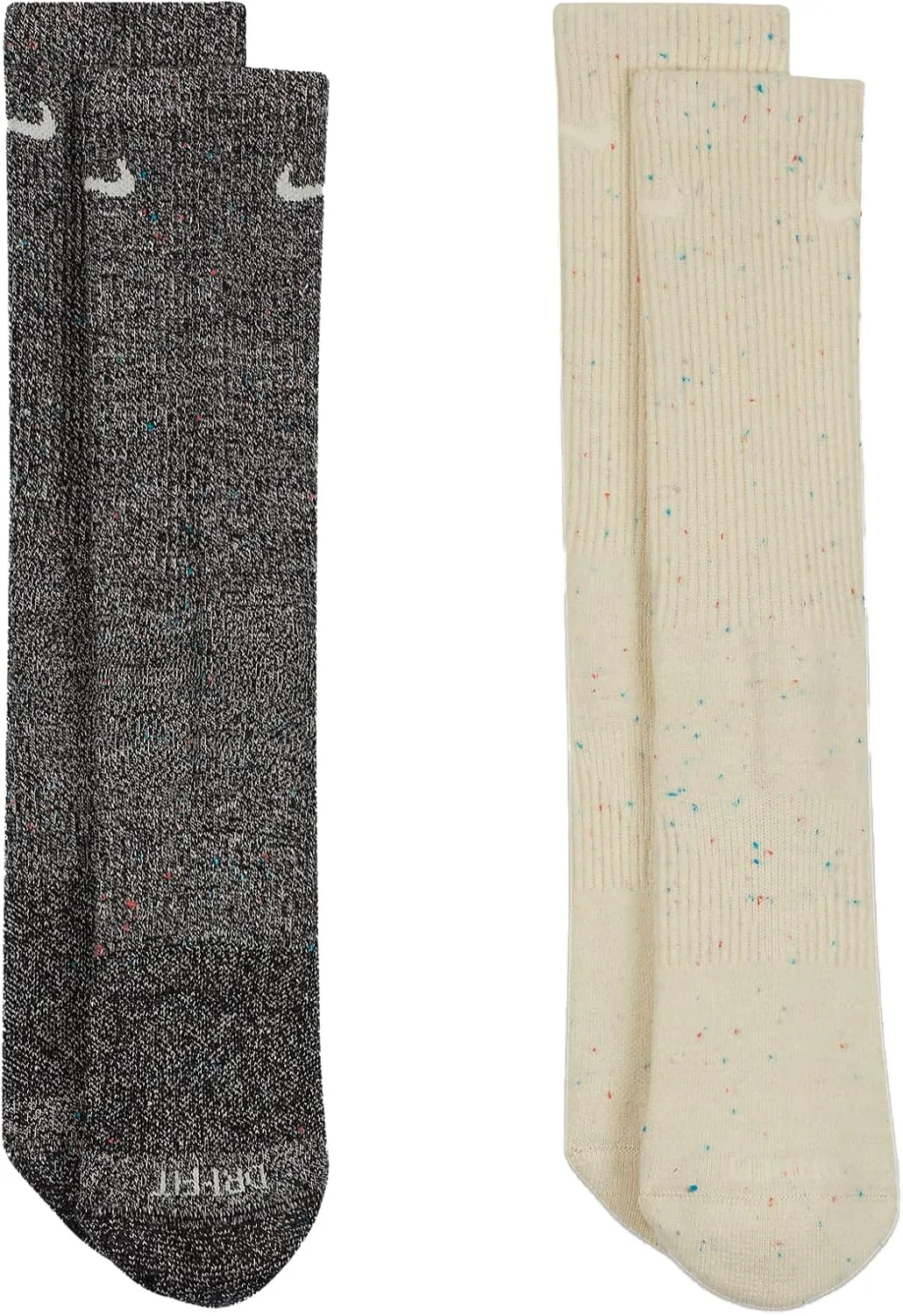 Nike Men`s Everyday Plus Cushioned Training Crew Socks 2 Pairs (Multi(DQ7699-902)/G, Large)