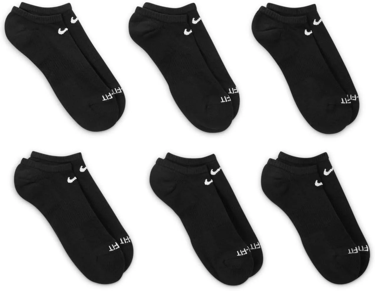 Nike Women's Everyday Plus Cushioned Socks 6 pack