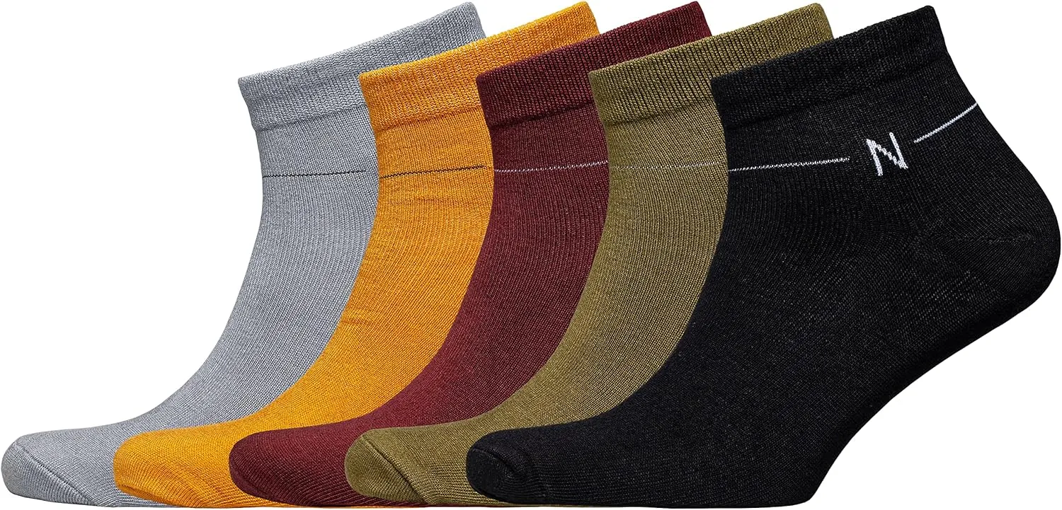 NUDUS UNDERWEAR Bamboo Rayon Classic Dress Socks 5-Pair Gift Box - Very Soft Thin Breathable