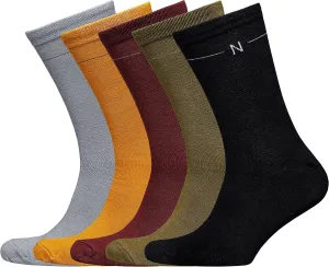 NUDUS UNDERWEAR Bamboo Rayon Classic Dress Socks 5-Pair Gift Box - Very Soft Thin Breathable
