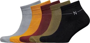 NUDUS UNDERWEAR Bamboo Rayon Classic Dress Socks 5-Pair Gift Box - Very Soft Thin Breathable