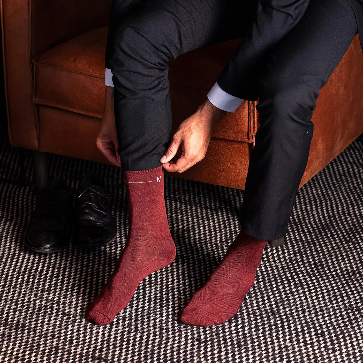 NUDUS UNDERWEAR Bamboo Rayon Classic Dress Socks 5-Pair Gift Box - Very Soft Thin Breathable