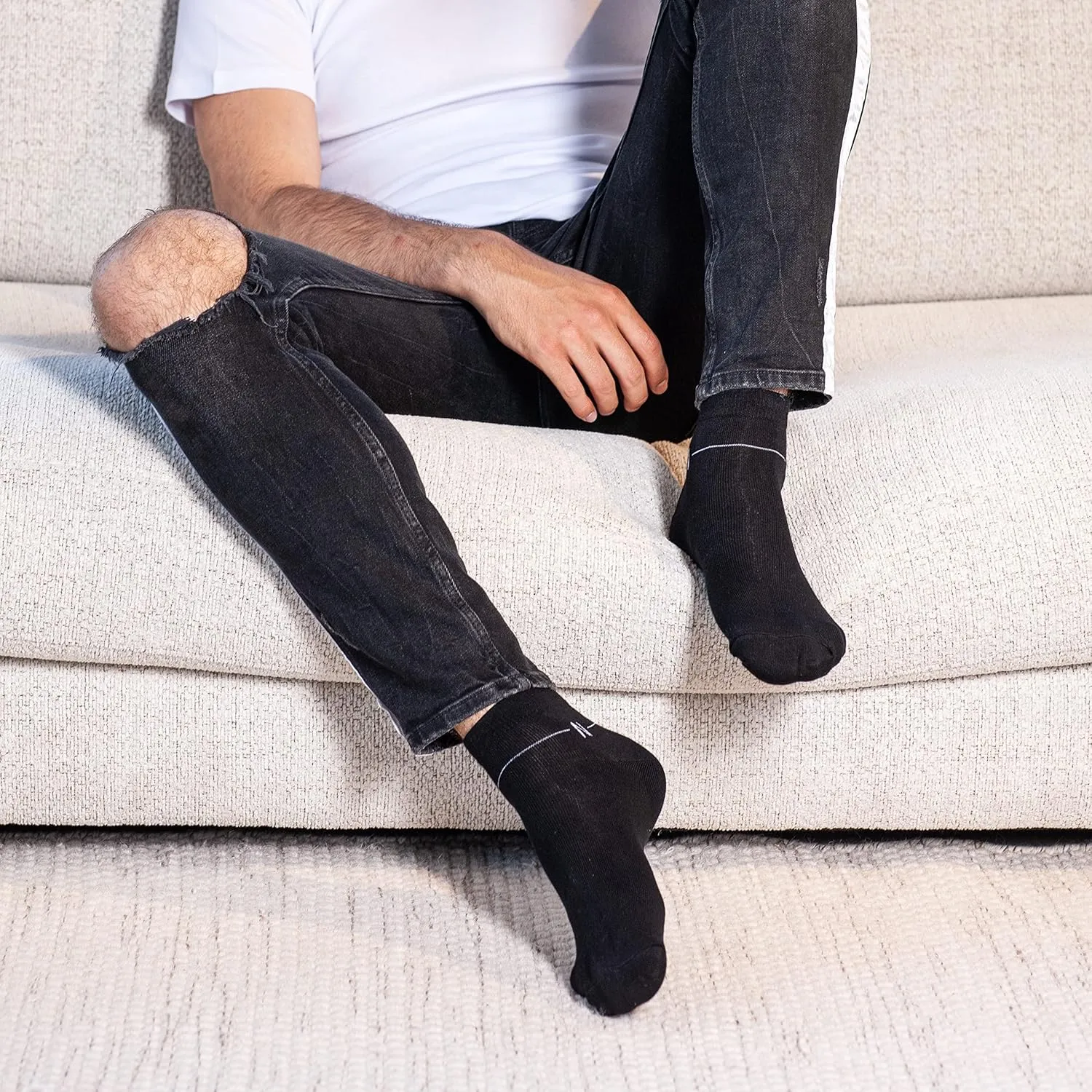 NUDUS UNDERWEAR Bamboo Rayon Classic Dress Socks 5-Pair Gift Box - Very Soft Thin Breathable