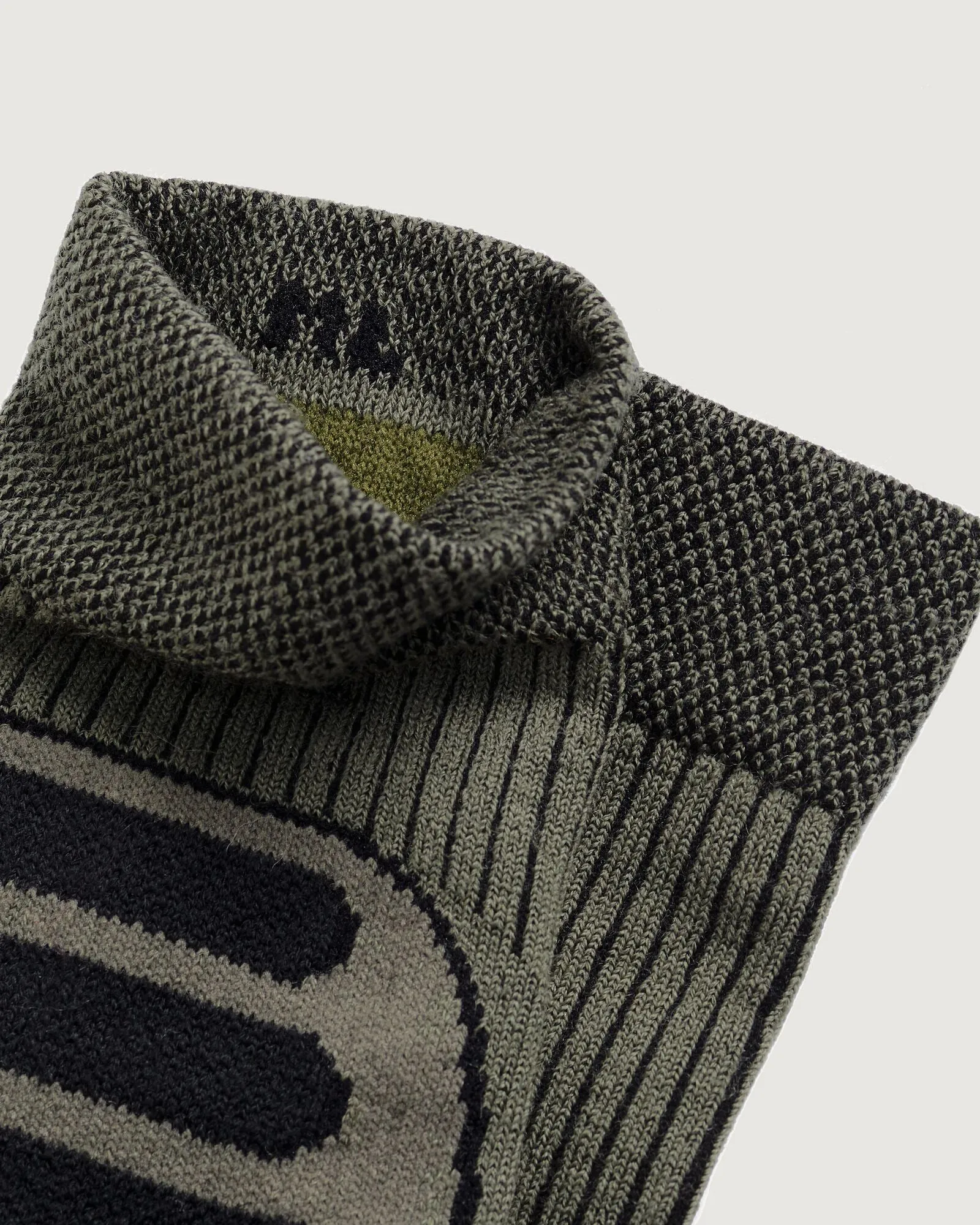 NuYarn Ergonomic Quarter Crew Hiking Socks - Moss