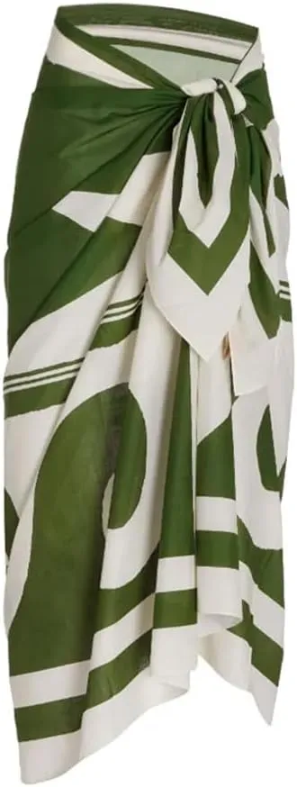 ODASDO Women's Two Piece Swimsuit with Cover Ups Wrap Skirt Beach Sarong Retro Bathing Suit Tummy Control Swimwear S-L