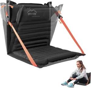 ONTYZZ Inflatable Portable Stadium Seat Waterproof Cushion with Backrest Lightweight Padded Seat Cushion for Camping