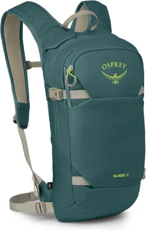 Osprey Glade 12L Ski and Snowboard Backpack with Hydraulics Water Reservoir, Cascade Blue