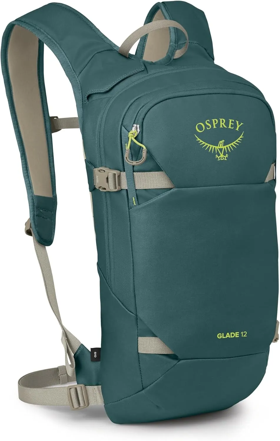 Osprey Glade 12L Ski and Snowboard Backpack with Hydraulics Water Reservoir, Cascade Blue