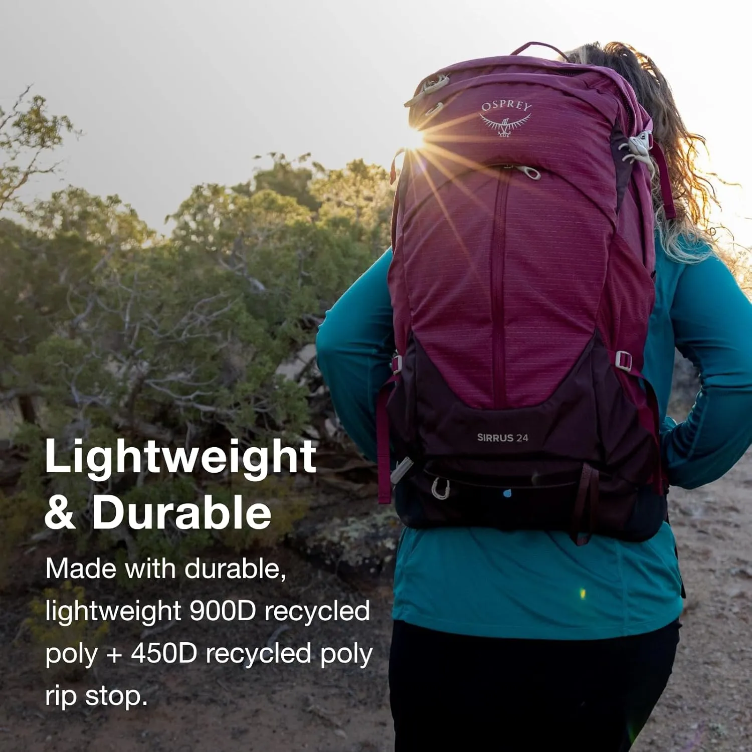 Osprey Sirrus 34L Women's Hiking Backpack, Tunnel Vision Grey