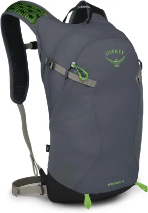 Osprey Sportlite 15L Unisex Lightweight Hiking Backpack, Tungsten/Grey Wolf