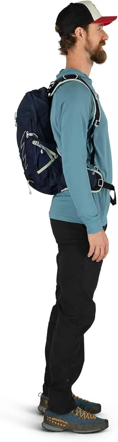 Osprey Talon 11L Men's Hiking Backpack with Hipbelt, Sawdust/Earl Grey, L/XL