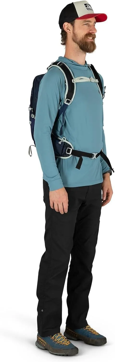 Osprey Talon 11L Men's Hiking Backpack with Hipbelt, Sawdust/Earl Grey, L/XL