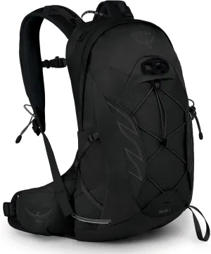 Osprey Talon 11L Men's Hiking Backpack with Hipbelt, Stealth Black, S/M