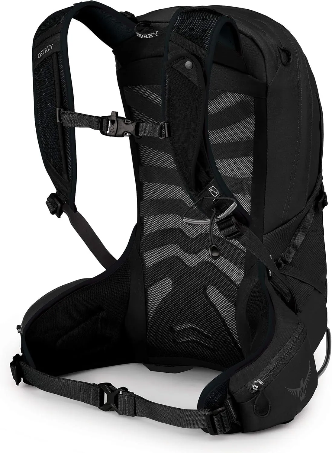 Osprey Talon 11L Men's Hiking Backpack with Hipbelt, Stealth Black, S/M