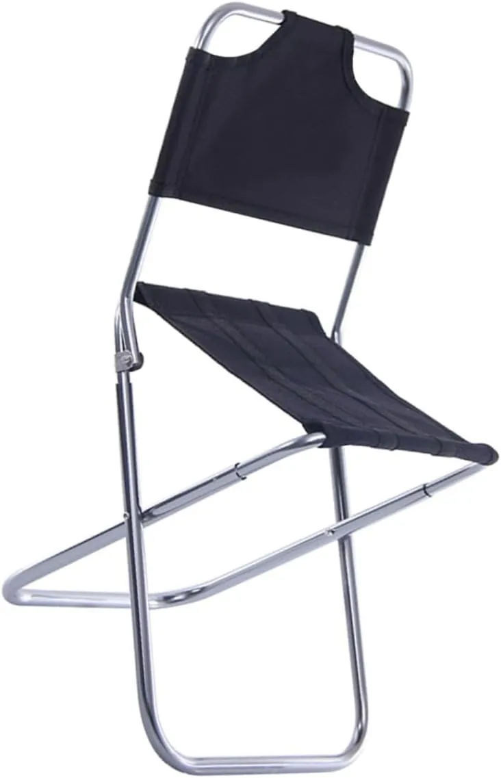 Outdoor Aluminum Alloy Folding Stool Camping Chair Portable Fishing Seat