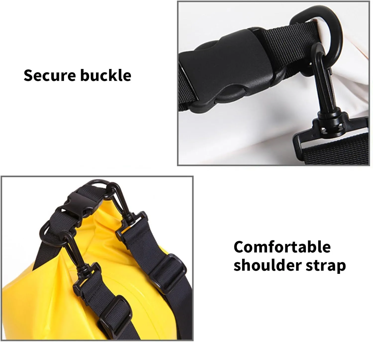 Outdoor Beach Buckled Storage Sacks Waterproofs Dry Bag Swimming Bag Floating Bags for Camping Hiking Trekking, Blue, 20L