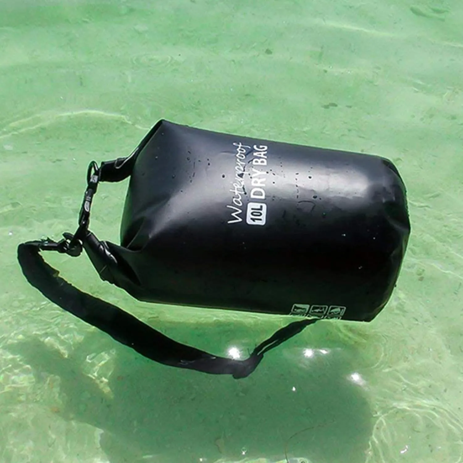 Outdoor Beach Buckled Storage Sacks Waterproofs Dry Bag Swimming Bag Floating Bags for Camping Hiking Trekking, Blue, 20L