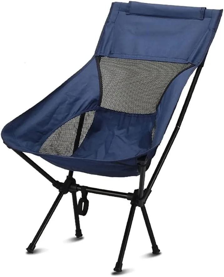 Outdoor Beach Chair Ultra-Light Folding Chair,High-Back Camping Chair,Breathable Mesh Backpack Chair,Outdoor,Camping,Picnic,Hiking,Travel Camping Backpack (Color : B)