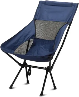 Outdoor Beach Chair Ultra-Light Folding Chair,High-Back Camping Chair,Breathable Mesh Backpack Chair,Outdoor,Camping,Picnic,Hiking,Travel Camping Backpack (Color : B)