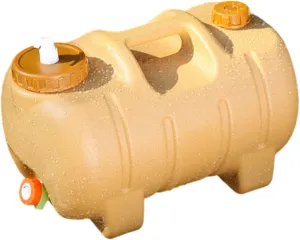 Outdoor Bucket With Faucet, Water Container With Spigot, Camping Hydration Carrier 42x27x27cm/16.54x10.63x10.63 Inches Unique Hog-Shaped Design/User-Friendly For Adventures