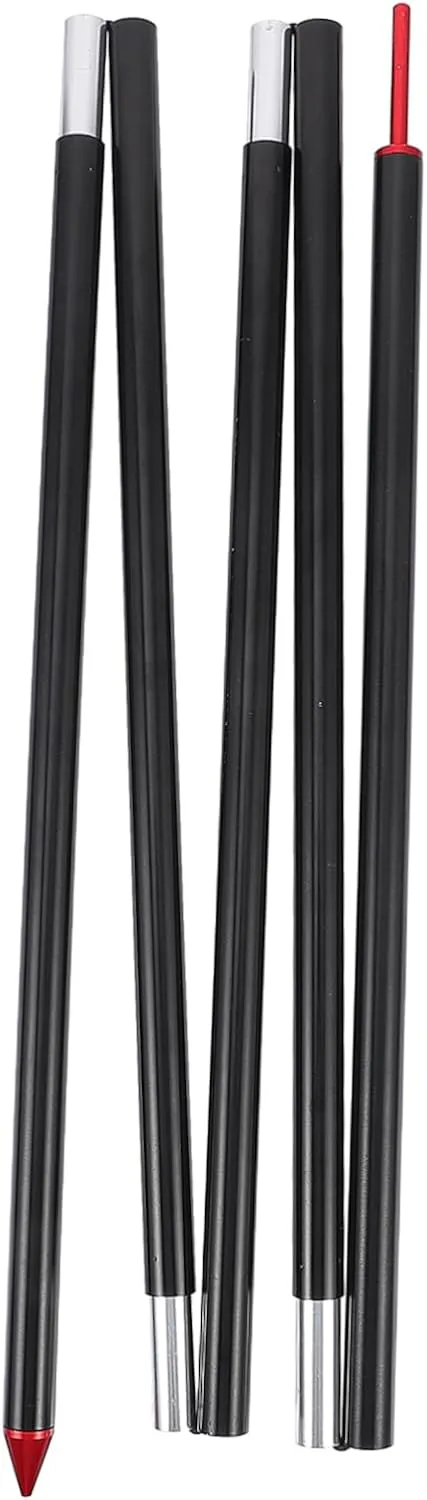 Outdoor Canopy Awning Rod Heavy Duty Support Poles for Camping Hiking Tarp Sunshade and Tent Extensions Portable Section Design for All Weather