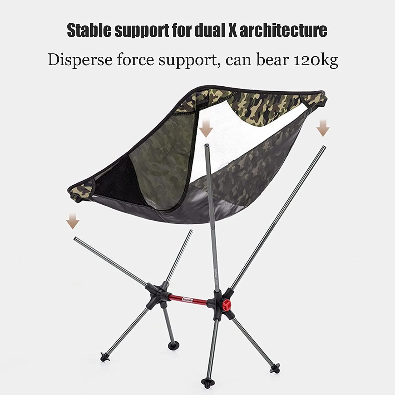 Outdoor Chair Folding Camping Beach Portable Simple Backrest Sketching Seat Stool with Mesh Fabric Foldable