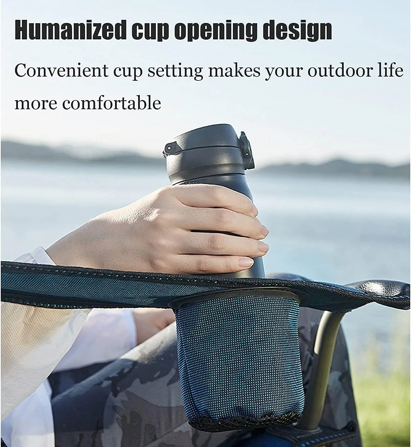 Outdoor Chair Folding Camping Chair Outdoor Folding Chair Portable Lawn Folding Seat Armchair with Cup Holder Pillow and Carry Bag Leisure Recliner Stool Camping Chair Foldable Chair