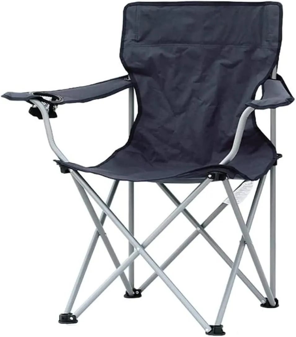 Outdoor Chair Folding Camping Chair Padded Camping Chairs Outdoor Folding Armchair with Cup Holder Beach Fishing Chair Portable Leisure High Backrest Chair Camping Chair Foldable Chair