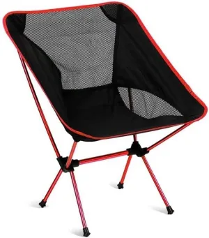 Outdoor Chair Folding Camping Portable Lightweight Aluminum Moon Leisure Fishing Stool Foldable