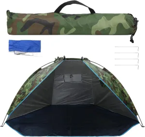 Outdoor Fishing Shelter Tent Portable Camouflage Sunshade Two Person Camping Tent Outdoor Tent Shelter Tent Sun Shelter Small Canopy Outdoor Shade
