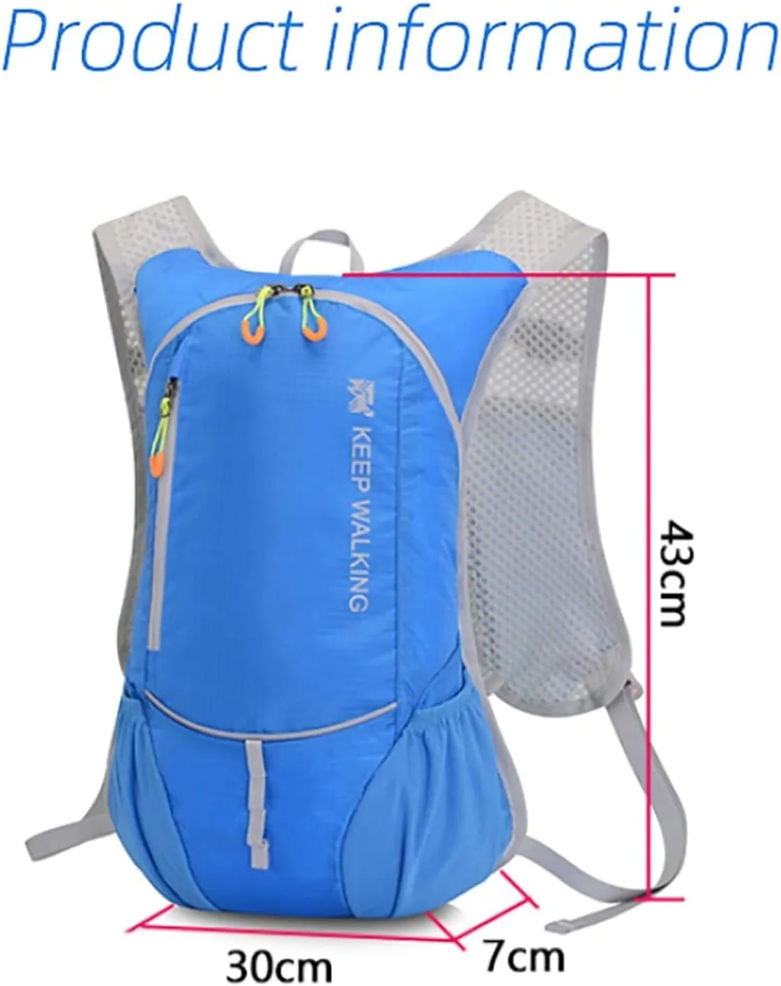 Outdoor Hydration Backpack Vest, 2L Water Bladder, Waterproof, Reflective, Lightweight Sports Running Cycling Hiking Daypack, Green
