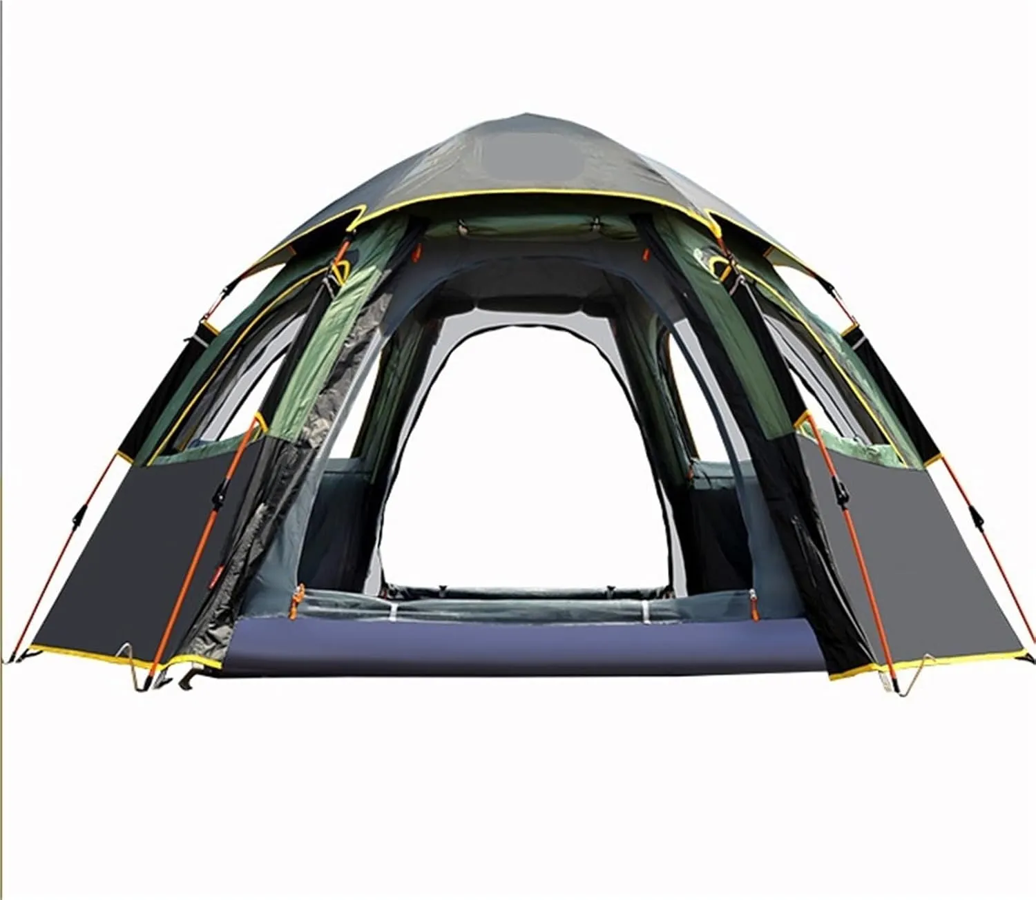 Outdoor Large Hexagonal Tent Portable Picnic Camping Park Tent Rainproof Tent