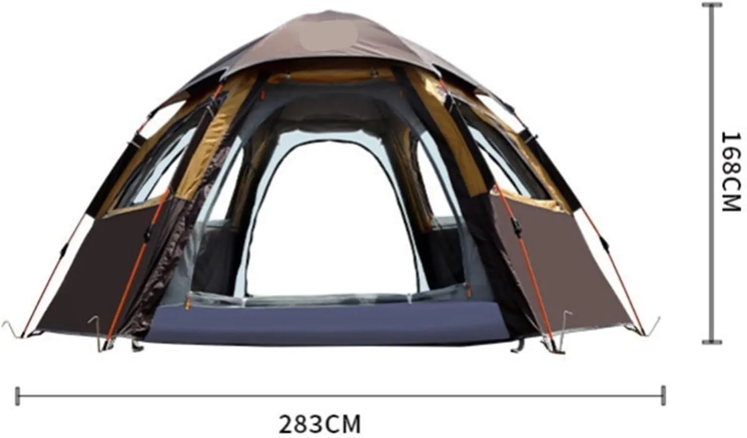Outdoor Large Hexagonal Tent Portable Picnic Camping Park Tent Rainproof Tent