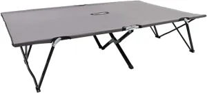 Outdoor Lounge Chair, Chaise Lounge for Patio & Lawn, Outdoor Patio Furniture,Pool Lounge Chairs,for Camping, Lakeside, Two Person Folding Sun Lounger Gray Steel