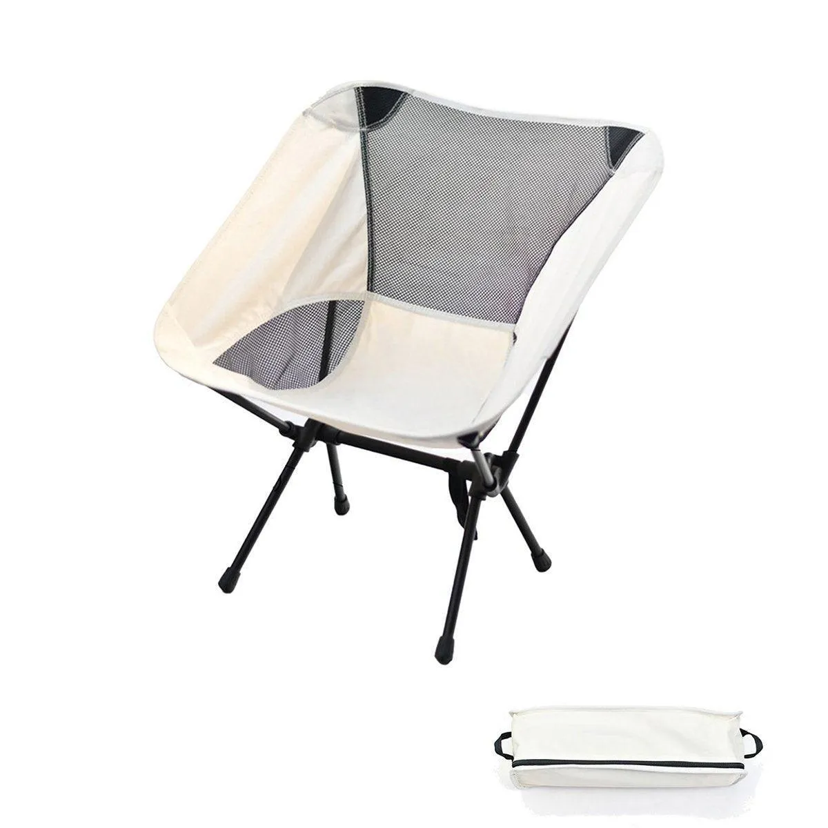 Outdoor Portable Lightweight Folding Camping Chair High Back Fishing Chair