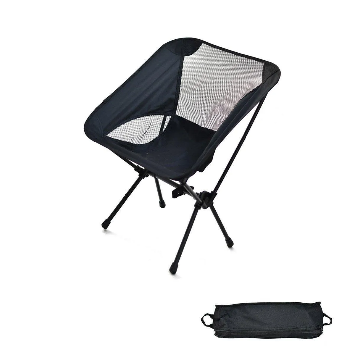 Outdoor Portable Lightweight Folding Camping Chair High Back Fishing Chair