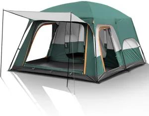Outdoor Travel Camping Tent Waterproof Tent Portable Rainproof Sunshine-Proof Tent Fishing Hiking Sunshine Shelter (Dark Green Type h)