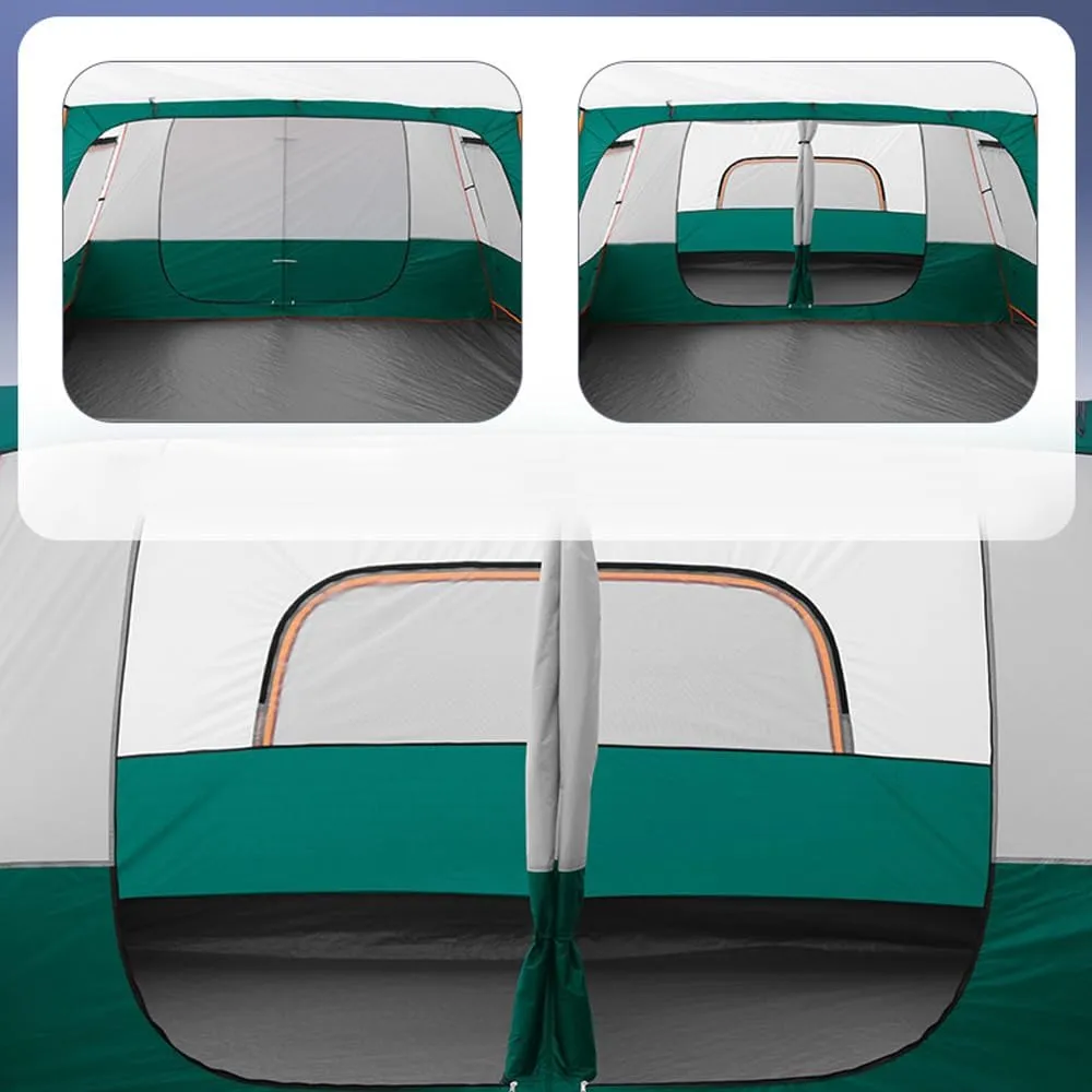 Outdoor Travel Camping Tent Waterproof Tent Portable Rainproof Sunshine-Proof Tent Fishing Hiking Sunshine Shelter (Dark Green Type h)