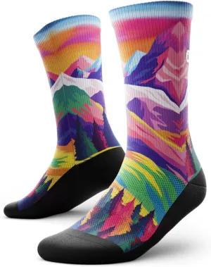 Outway Novelty Crew Socks for Men & Women, Breathable, Moisture-Wicking Athletic Calf Socks with Arch Support
